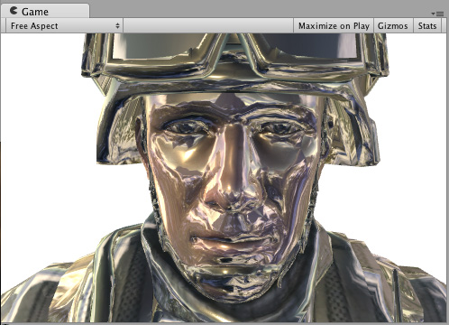 Surface shader example that uses the world reflection texture as emission texture.