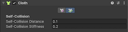 Self Collision parameters