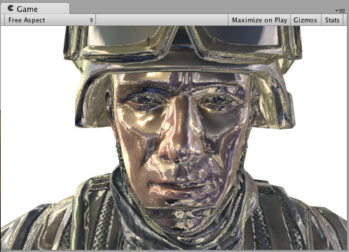 Surface shader example that uses the world reflection texture as emission texture and applies a normal texture to it.
